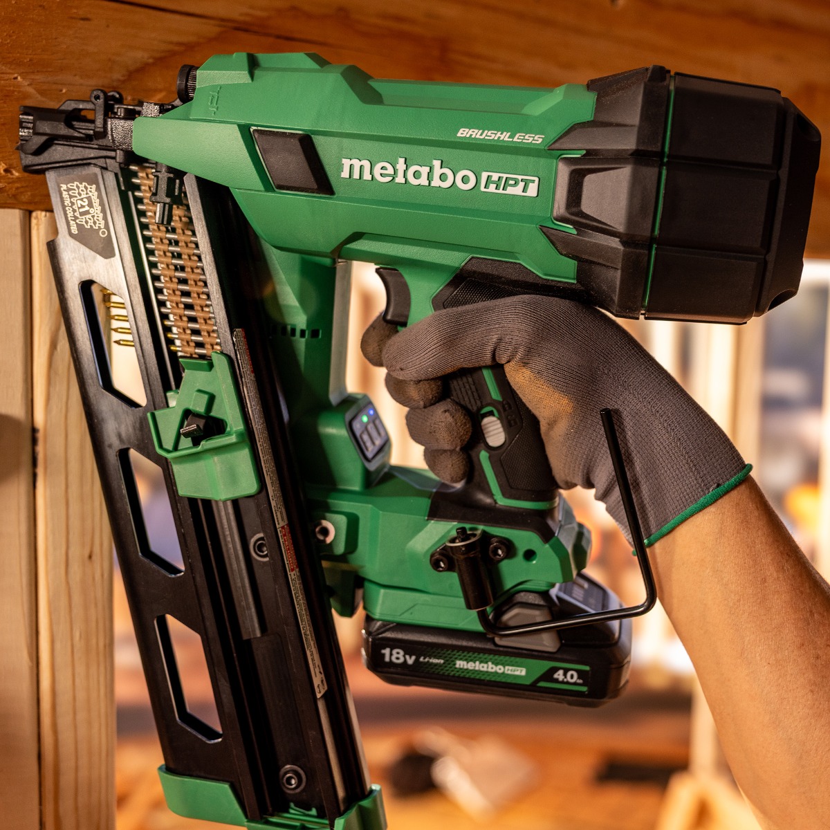 Metabo HPT NR1890DRA 18V MultiVolt Cordless Plastic Strip Framer
