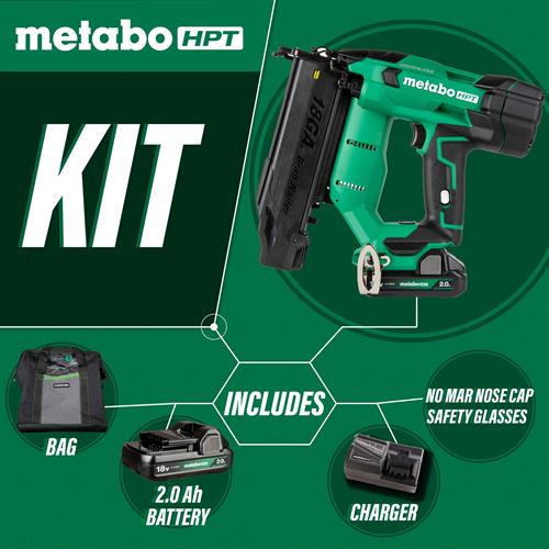 Metabo HPT NT1850DFTM Li-Ion 18 Gauge Cordless Brad Nailer included