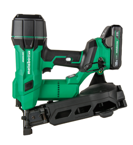 Metabo HPT NV1845DAM 18V Brushless Cordless Coil Roofing Nailer, 7/8" to 1-3/4"
