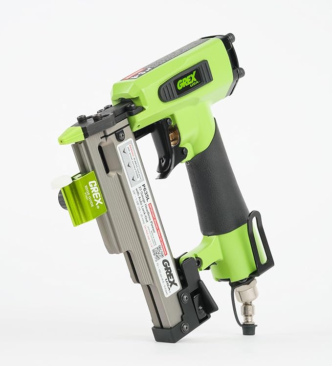 Grex P635L 23-Gauge Headless Pinner, 3/8" - 1-3/8" on board edge guide