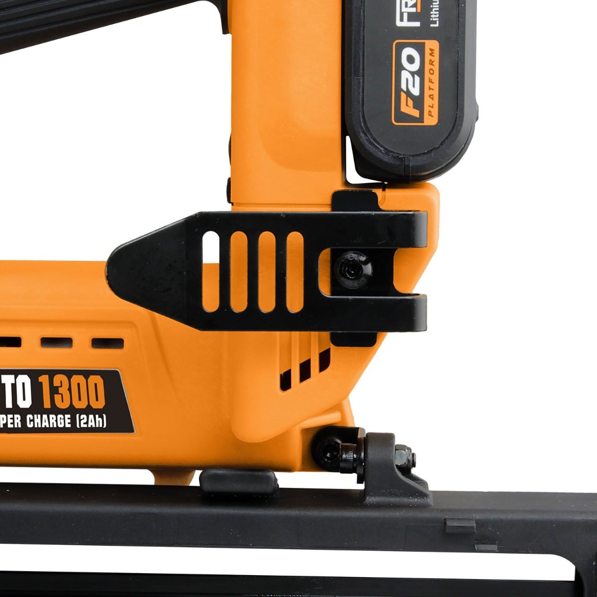 Freeman PE20VFN64 20V Cordless 16-Gauge Straight Finish Nailer Kit w/ Battery & Charger, 1" – 2-1/2" belt hook