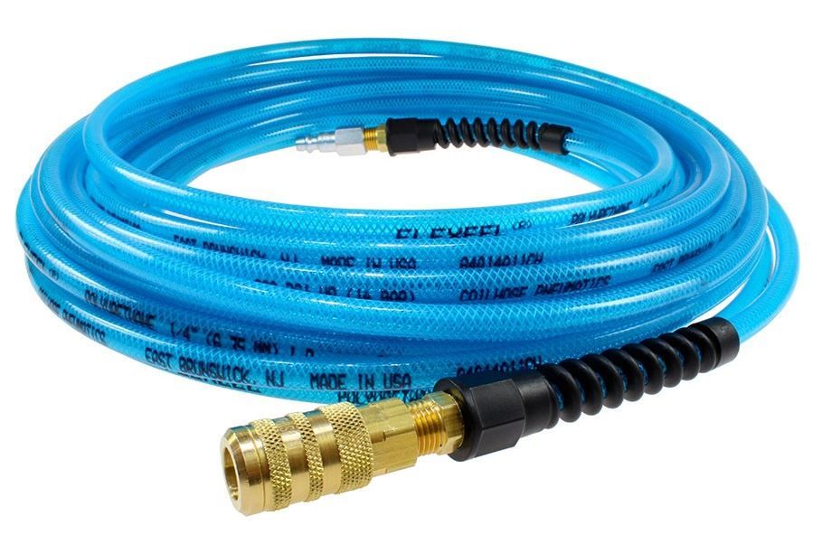 Coilhose Flexeel 1/4" x 25 ft. Poly Hose w/ Strain Relief Fittings