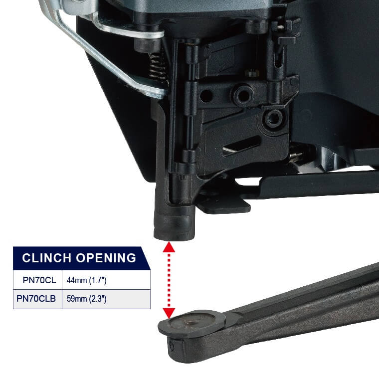 Everwin PN70CL Pallet Clinch Nailer 1.7" clinch opening