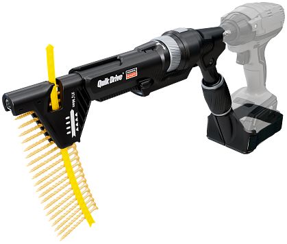 Quik Drive Project Pro Screw Driving Tool and motor illustration