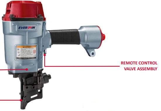 Everwin 103956 Remote Control Valve Actuation install with nailer