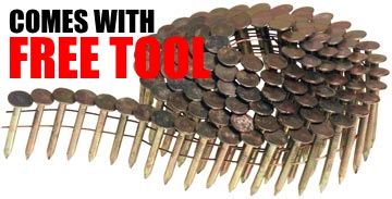 1-1/4" x .120 Galvanized Coil Roofing Nail