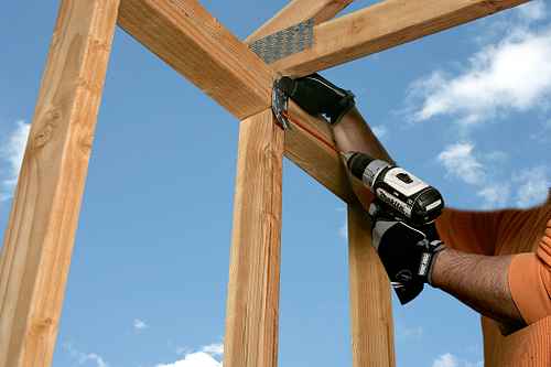 Simpson Strong-tie Strong-Drive SDWC15450-KT installation jobsite