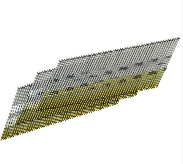 DA17AIA 1-1/2" 15 Gauge Galvanized Heat Treated Plain Finish Nails