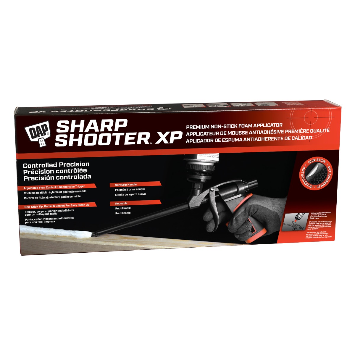 DAP Sharpshooter-XP Premium Non-Stick Foam Applicator box