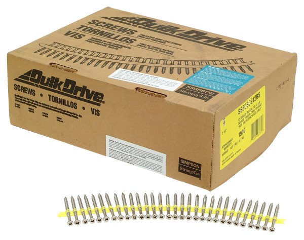 SS3DSC212BS #10 x 2-1/2", Deck Screw, 305 Stainless, 17 Point, #3 Square box