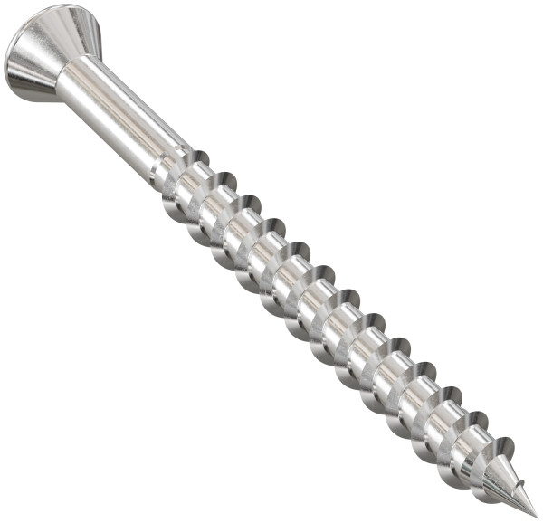 SSDTH2S #7 x 2", Trim Head Deck Screw, 305 Stainless, #2 Square