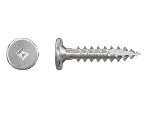 SSPC1BS1012 #10 x 1", Pan Head, Stainless, #2 Square, Coarse