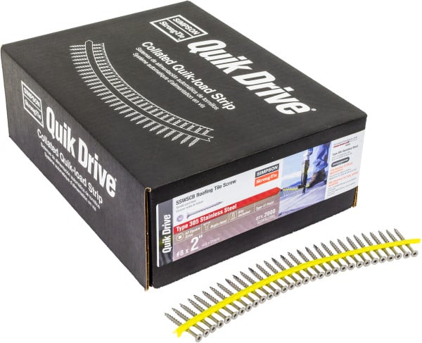 SSWSC2BS #8 x 2", #2 Square, Coarse Thread, 305 Stainless box