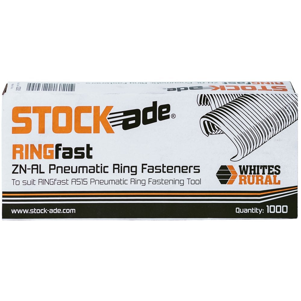 STOCKade 15 Gauge Zn-Al Ringfast Clips