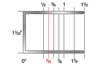 1720CGR 1-1/32" crown x 5/8" leg 16 gauge galvanized staples