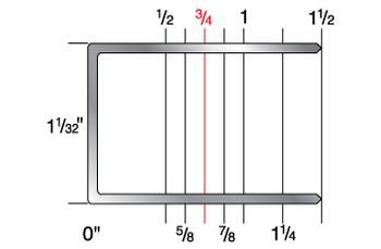 1724CGR 1-1/32" Crown x 3/4" Leg 16 Gauge Galvanized Staples