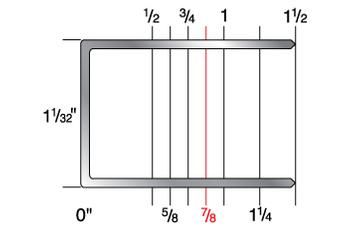 1728CGR 1-1/32" Crown x 7/8" Leg 16 Gauge Galvanized Staples