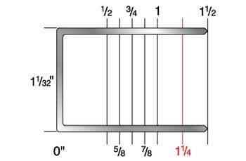 1740CGR 1-1/32" Crown x 1-1/4" Leg 16 Gauge Galvanized Staples
