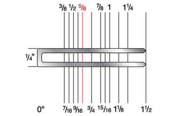 1820CGR 1/4" Crown x 5/8" Leg 18 Gauge Galvanized Staples
