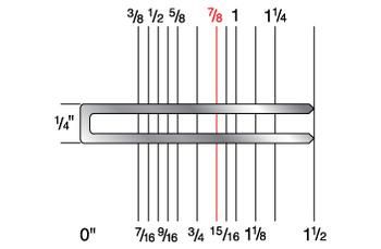 1828CGR 1/4" Crown x 7/8" Leg 18 Gauge Galvanized Staples