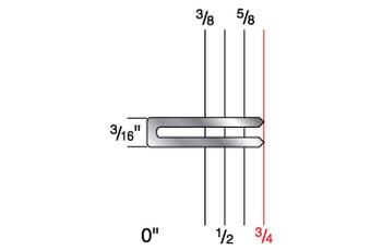3424CXR 3/16" Crown x 3/4" Leg 23 Gauge Galvanized Staple