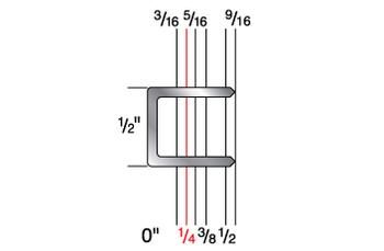 5008C 1/2" Crown x 1/4" Leg 20 Gauge Galvanized Staple