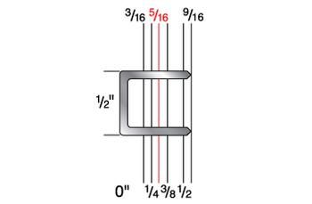 5010SS 1/2" Crown x 5/16" Leg Stainless Steel Staple