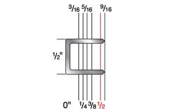 5016C 1/2" Crown x 1/2" Leg 20 Gauge Galvanized Staple
