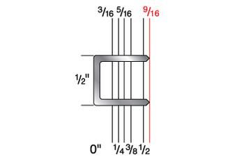 5018C 1/2" Crown x 9/16" Leg 20 Gauge Galvanized Staple