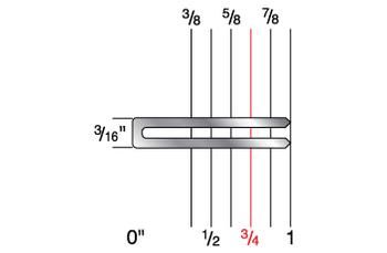 6424CR 3/16" Crown x 3/4" Leg 19 Gauge Galvanized Staples