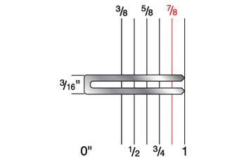 6428CR 3/16" Crown x 7/8" Leg 19 Gauge Galvanized Staples