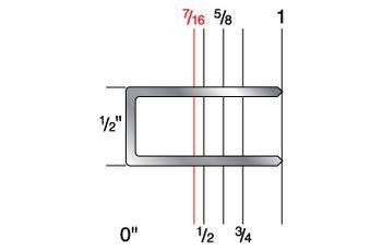 6514CXR 1/2" Crown x 7/16" Leg 19 Gauge Galvanized Staples