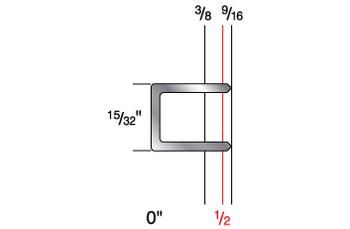 7516C 15/32" Crown x 1/2" Leg 19 Gauge Galvanized Carpet Staples
