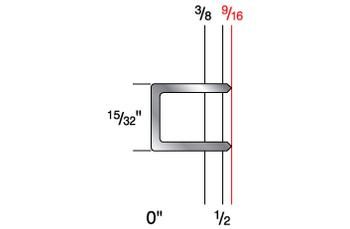 7518C 15/32" Crown x 9/16" Leg 19 Gauge Galvanized Carpet Staples