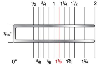 7640DG 7/16" Crown x 1-1/4" Leg 16 Gauge DIV Galvanized Staples