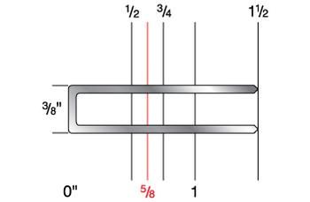 W1820CGR 7/16" Crown x 5/8" Leg 18 Gauge Galvanized Staples