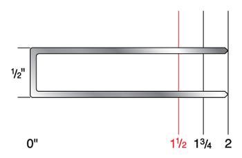 DF15 - 1/2" Crown x 1-1/2" Leg Galvanized Staple