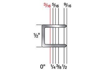 5006C 1/2" Crown x 3/16" Leg 20 Gauge Galvanized Staple