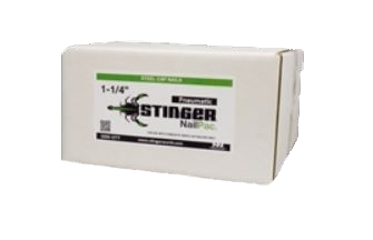 0136072 1-1/4" Stinger Cap NailPac w/Steel Caps