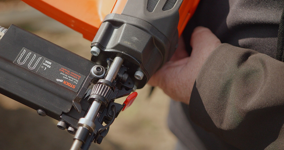 STOCKade ST315i EVO Cordless Stapler depth adjust & staple lockout