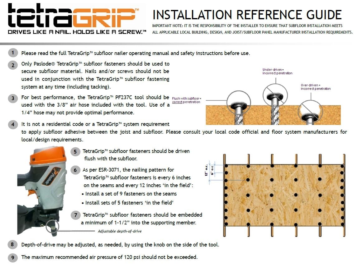 TetraGRIP Installation Instructions