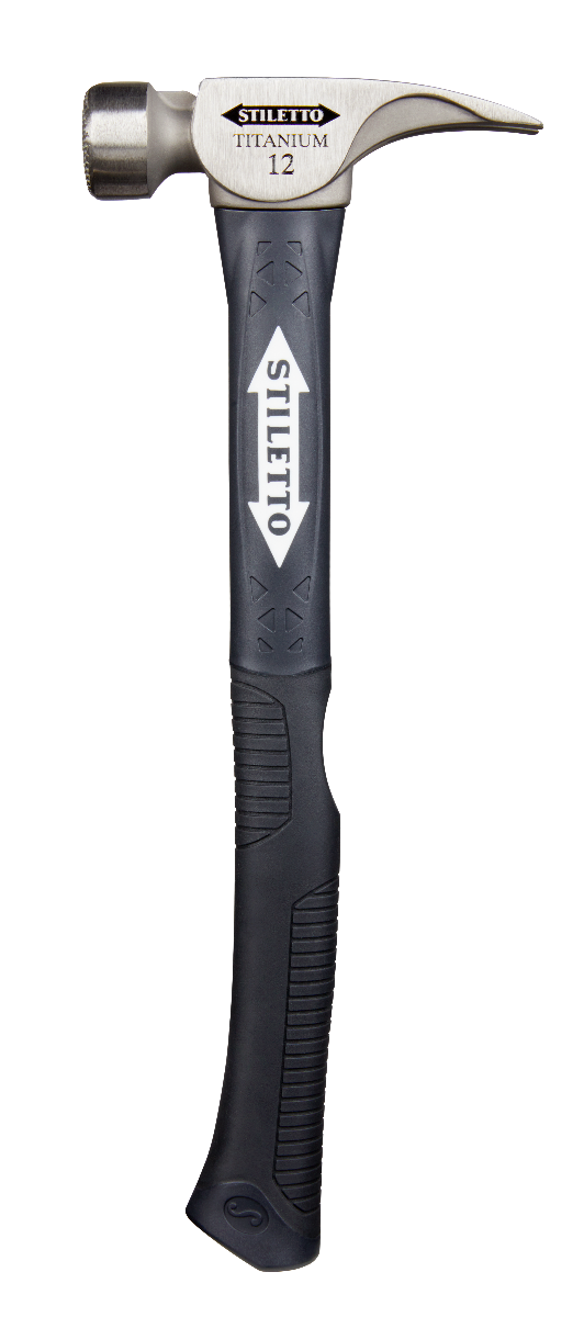 Stiletto TI12SC-F 12oz Smooth Face, 16" Curved Handle Hybrid Finish Hammer titanium fiberglass