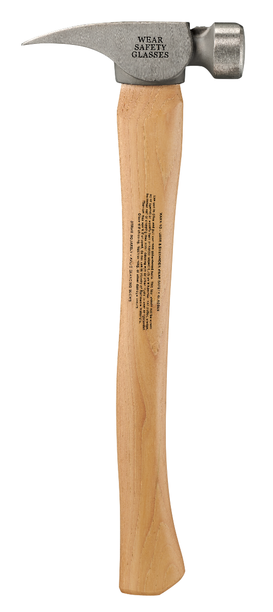Stiletto TI12SC 12oz Smooth Face, 18" Curved Hickory Handle Finish Hammer straight claw