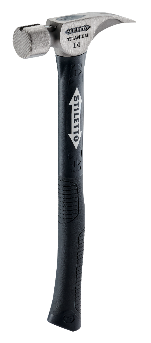 Stiletto TI14MC-F 14oz Milled Face, 16" Curved Handle Hybrid Framing Hammer