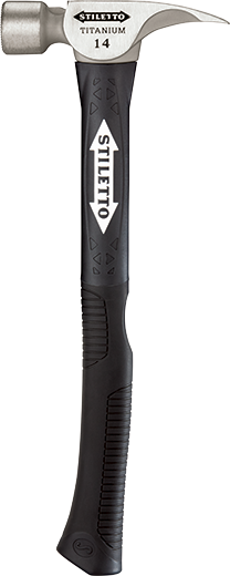 Stiletto TI14MC-F 14oz Milled Face, 16" Curved Handle Hybrid Framing Hammer titanium fiberglass