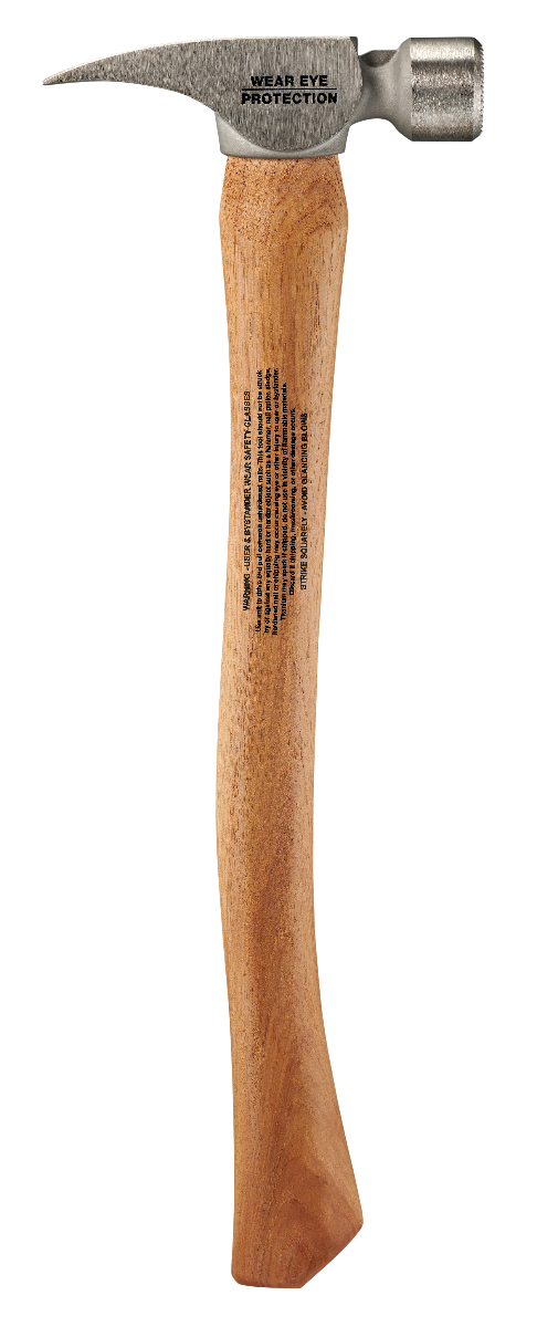 Stiletto TI14MC 14oz Milled Face, 18" Curved Hickory Handle Framing Hammer straight claw