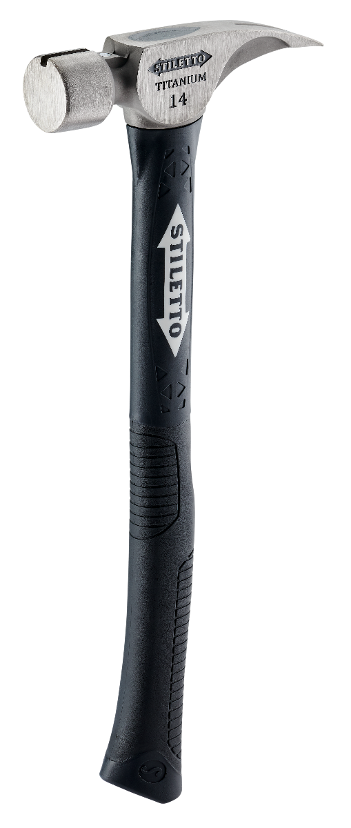 Stiletto TI14SC-F 14oz Smooth Face, 16" Curved Handle Hybrid Framing Hammer