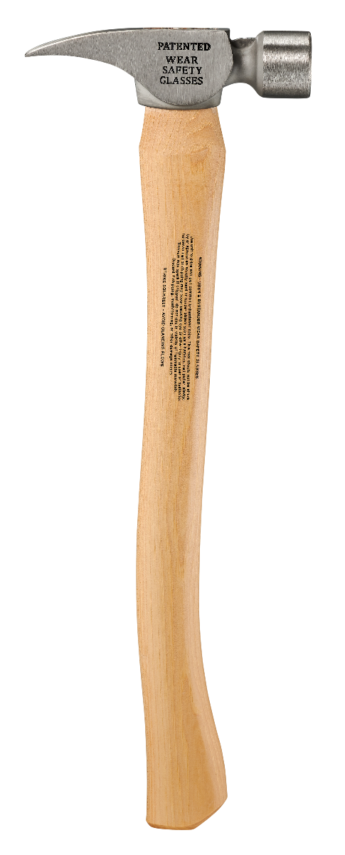 Stiletto TI14SC 14oz Smooth Face, 18" Curved Hickory Handle Framing Hammer straight claw