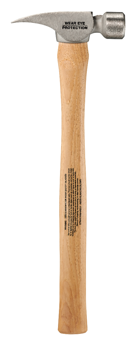 Stiletto TI14SS 14oz Smooth Face, 18" Straight Hickory Handle Framing Hammer straight claw