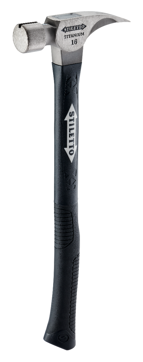 Stiletto TI16SC-F 16oz Smooth Face, 18" Curved Handle Hybrid Framing Hammer smooth face